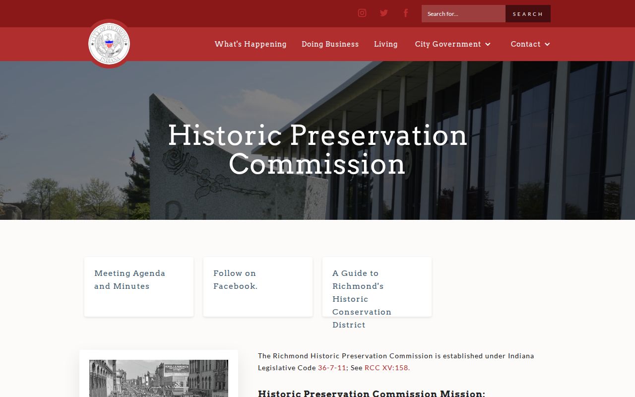 Richmond neighbors Historic Preservation Commission resources