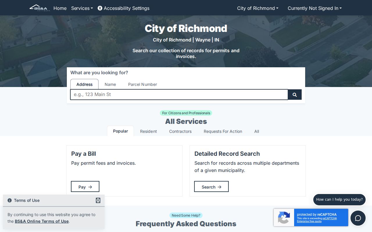 Richmond neighbors property and permit search
